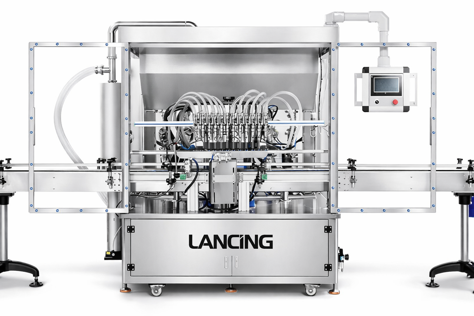 12 Nozzles Servo Motor Paste Filling Machine