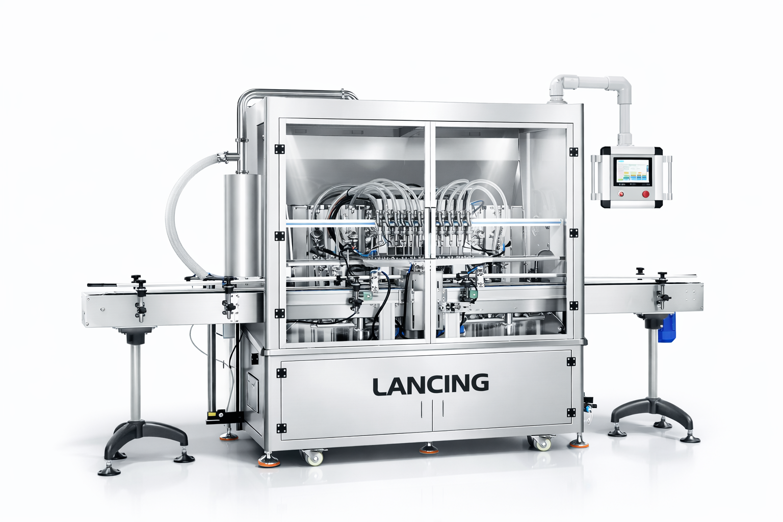 12 Nozzles Servo Motor Paste Filling Machine view 3