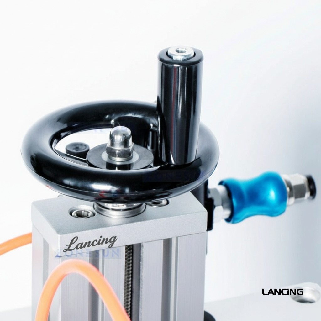 Pneumatic Perfume Bottle Capping Machine view 4