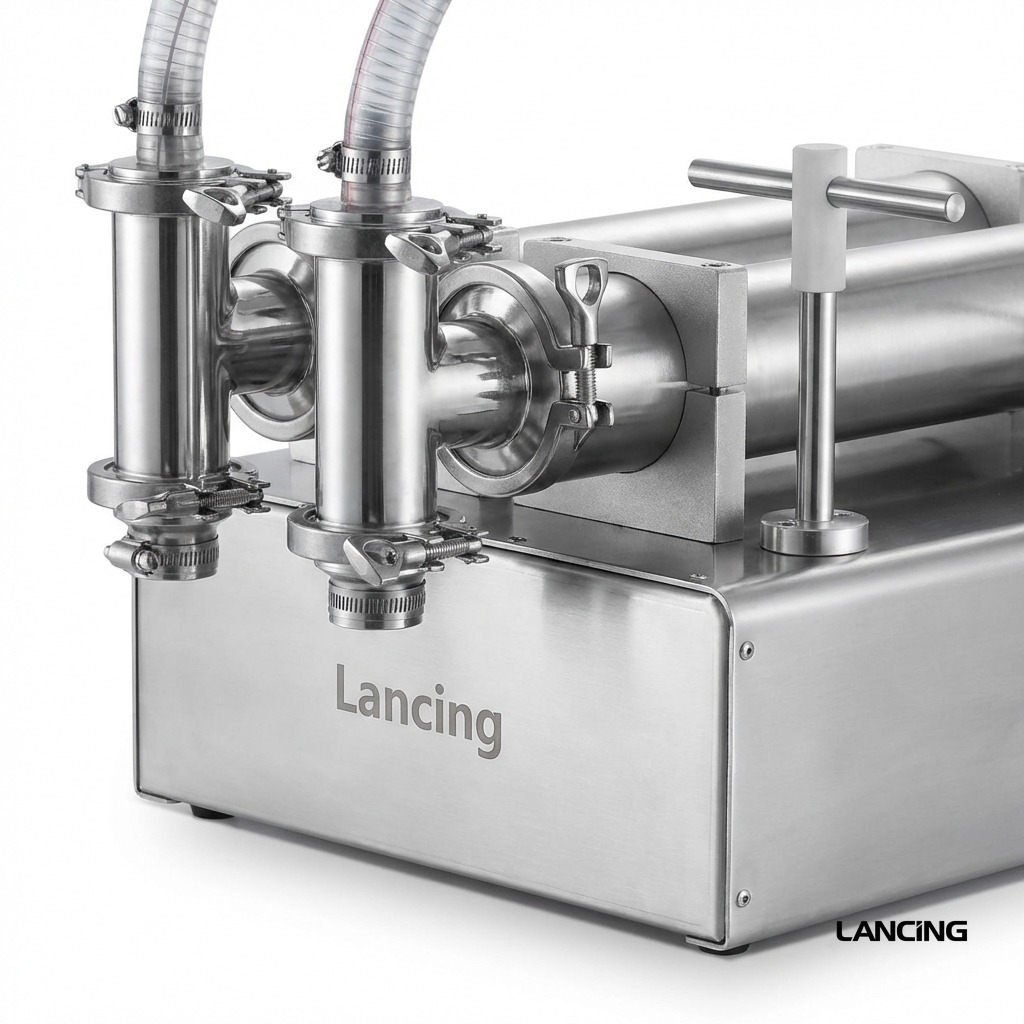 LU-YT2 2 Nozzles Full Pneumatic Liquid Olive Oil Filling Machine view 3