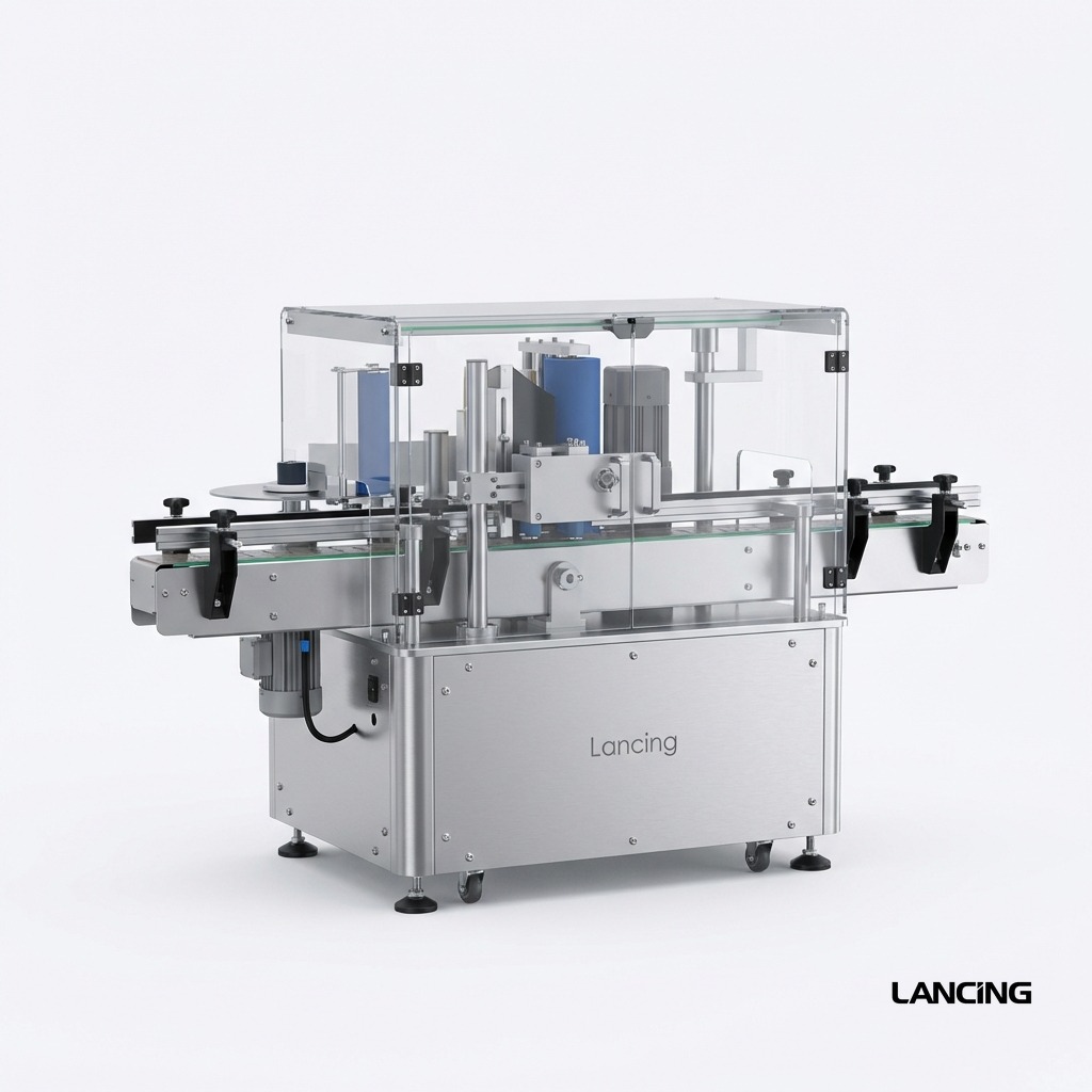 Autoamtic Round Square Bottle Double Side Labeling Machine view 4
