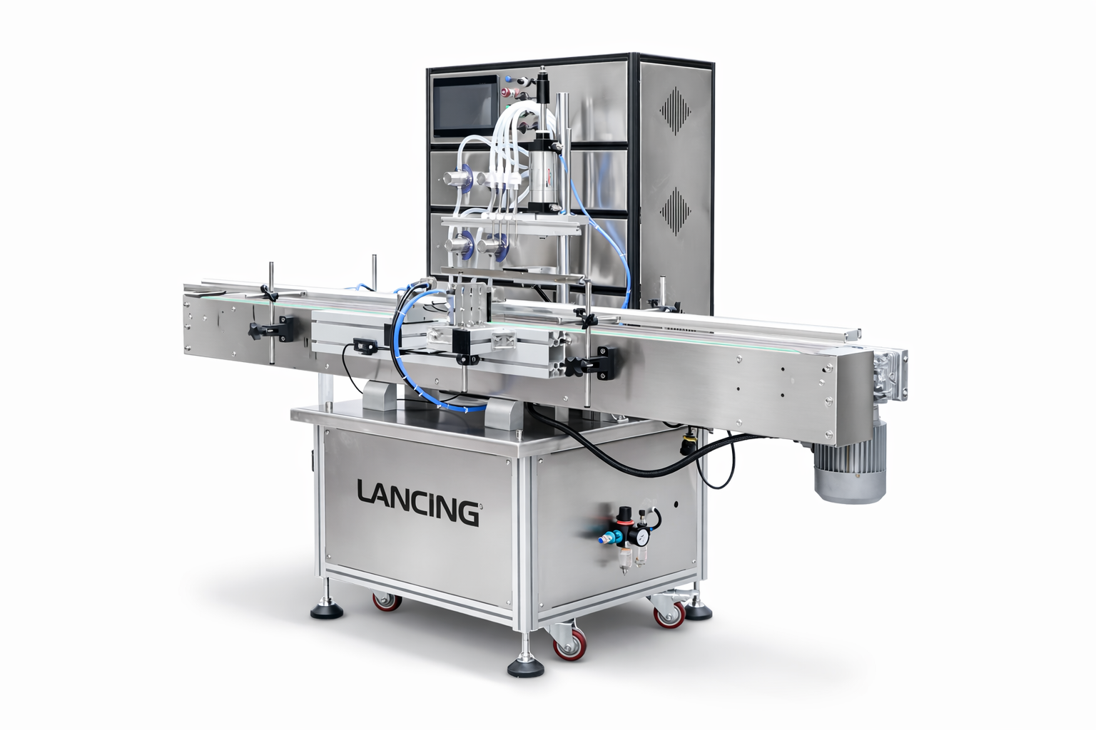 4 Heads Flow Diaphragm Pump Liquid Filling Machine view 2