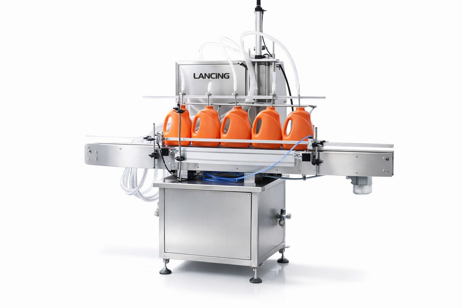 4 Heads Flow Diaphragm Pump Liquid Filling Machine view 3