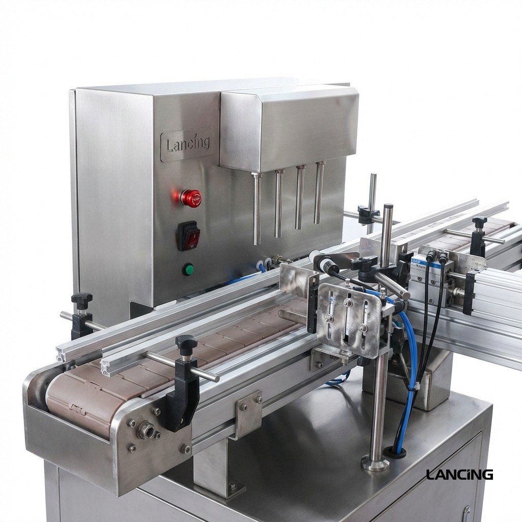 LU-DTPP4C 4 Heads Peristaltic Pump Liquid Filling Machine view 3