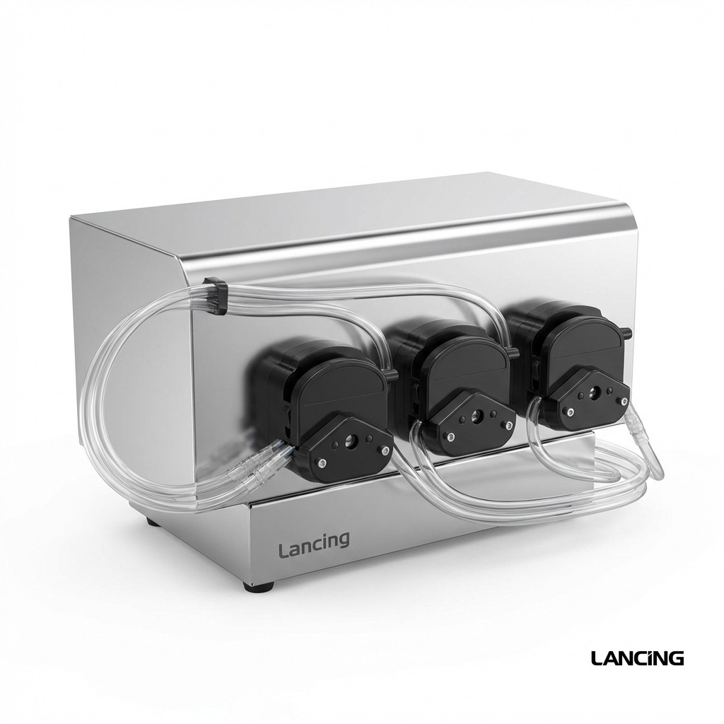 LU-DTPP4C 4 Heads Peristaltic Pump Liquid Filling Machine view 4