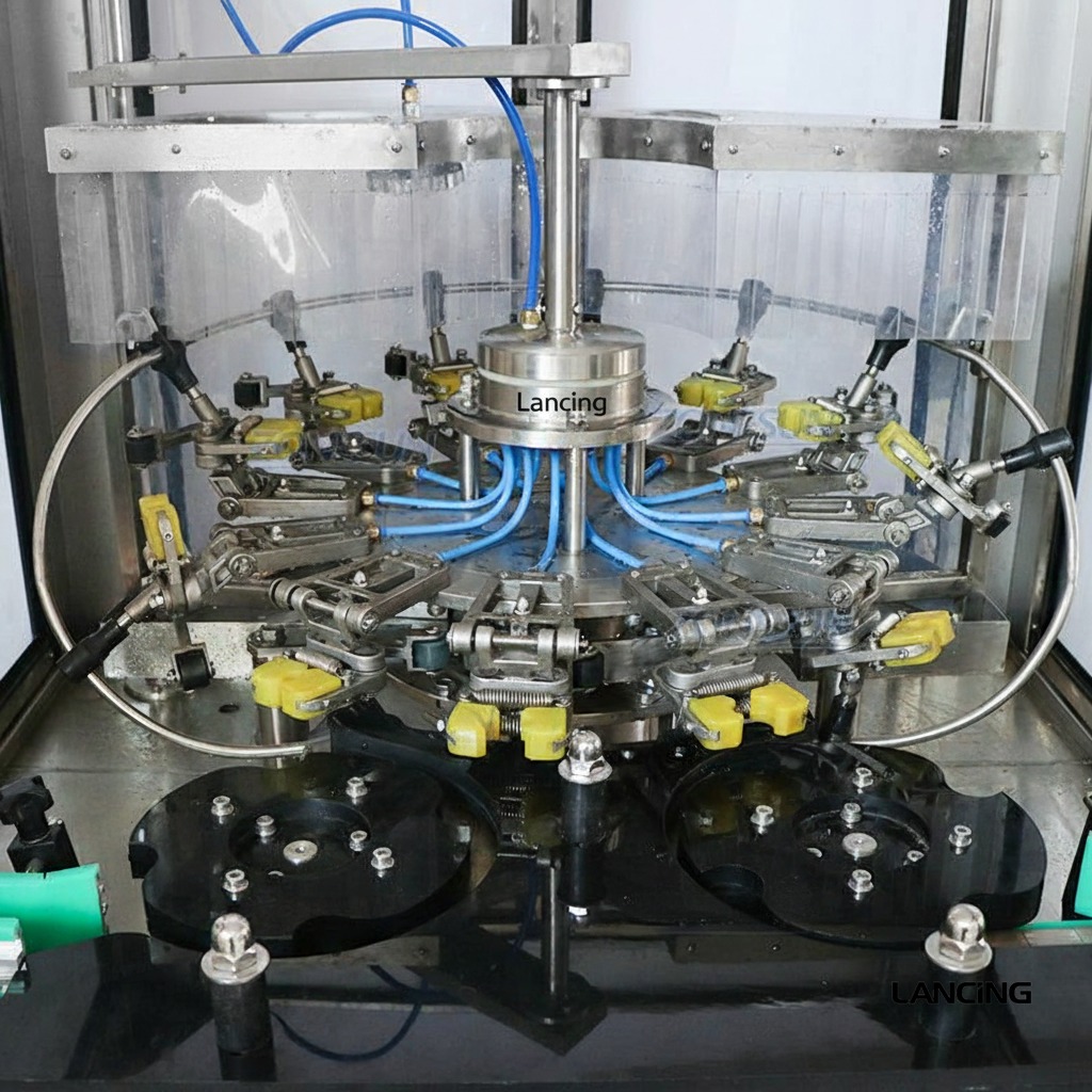 Automatic Bottle Washer with 12 Nozzles & Conveyor System view 4