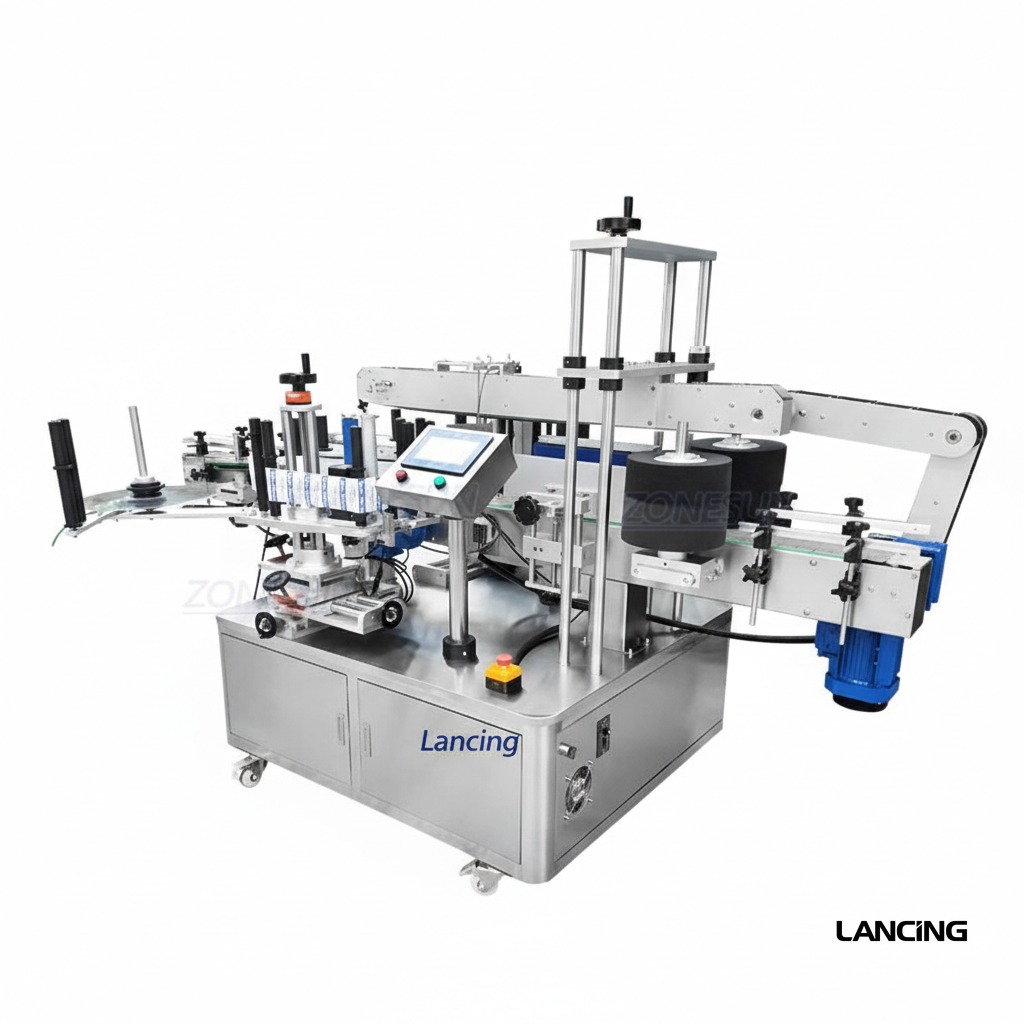Double-Sided Square Bottle Labeling Machine view 2