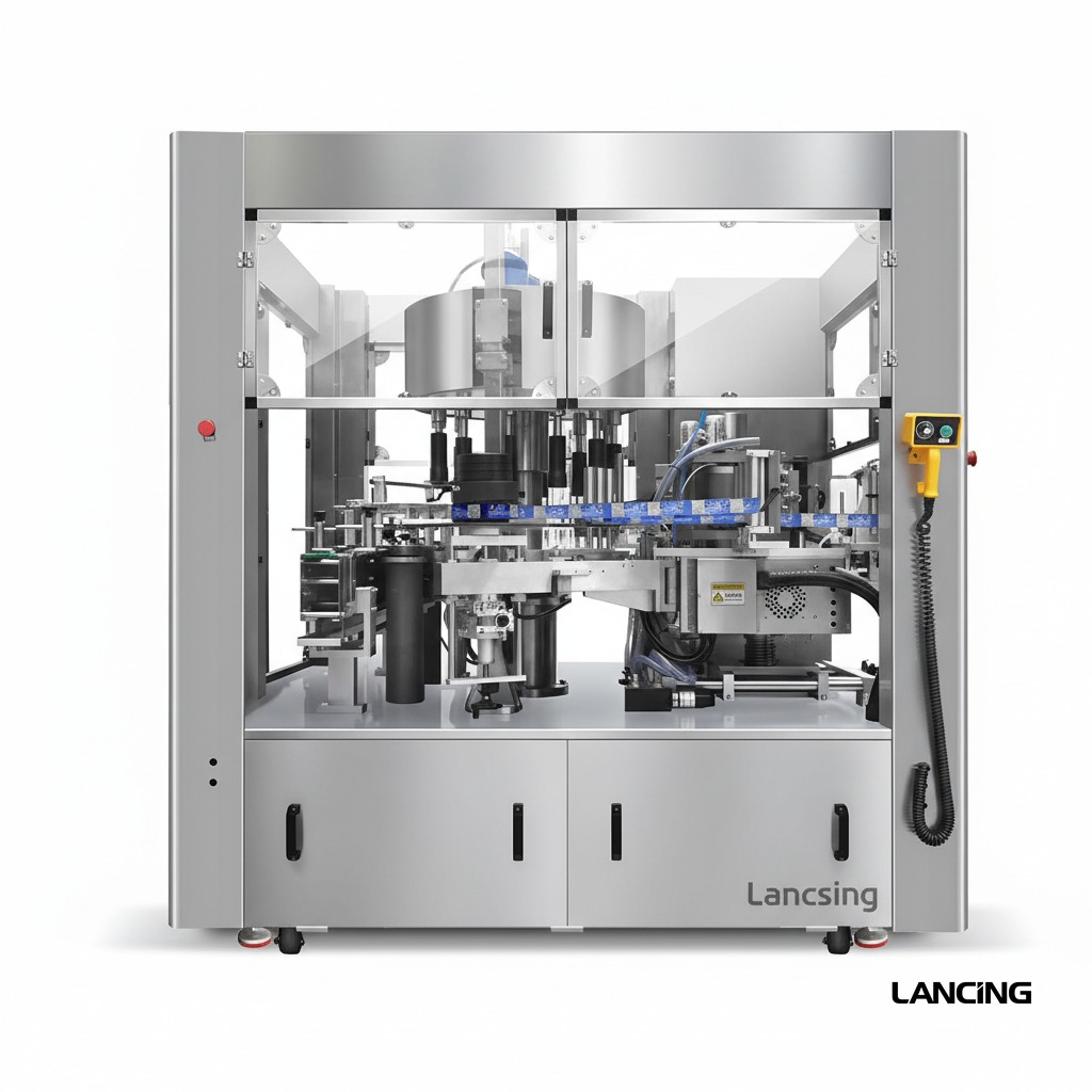 Automatic Hot Melt Glue Film Round Bottle Labeling Machine