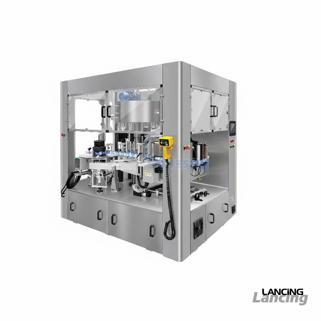 Automatic Hot Melt Glue Film Round Bottle Labeling Machine view 3
