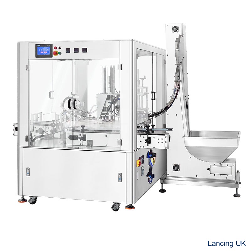 Automatic Cosmetic Paste Filling Aluminum Foil Sealing Capping Machine view 2