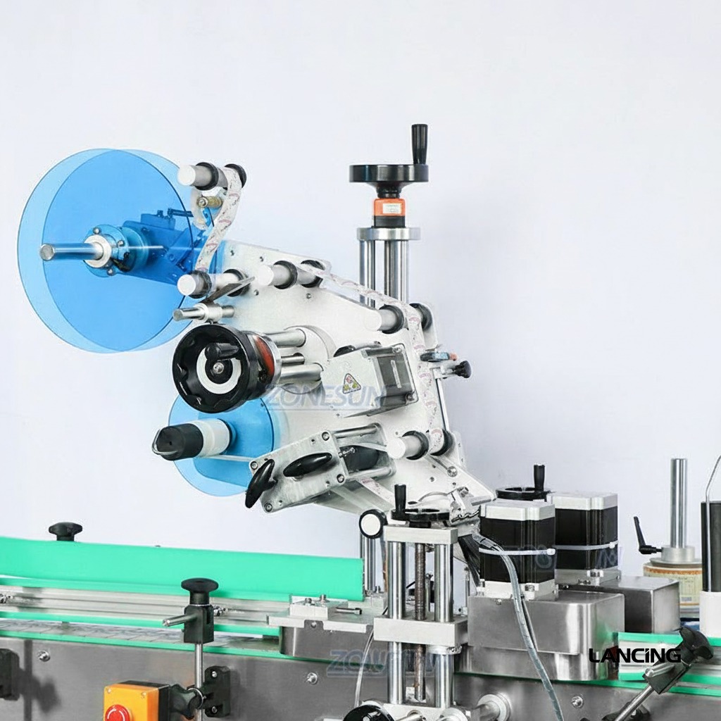 Dual-Function Flat Cap & Round Bottle Labeling Machine view 2
