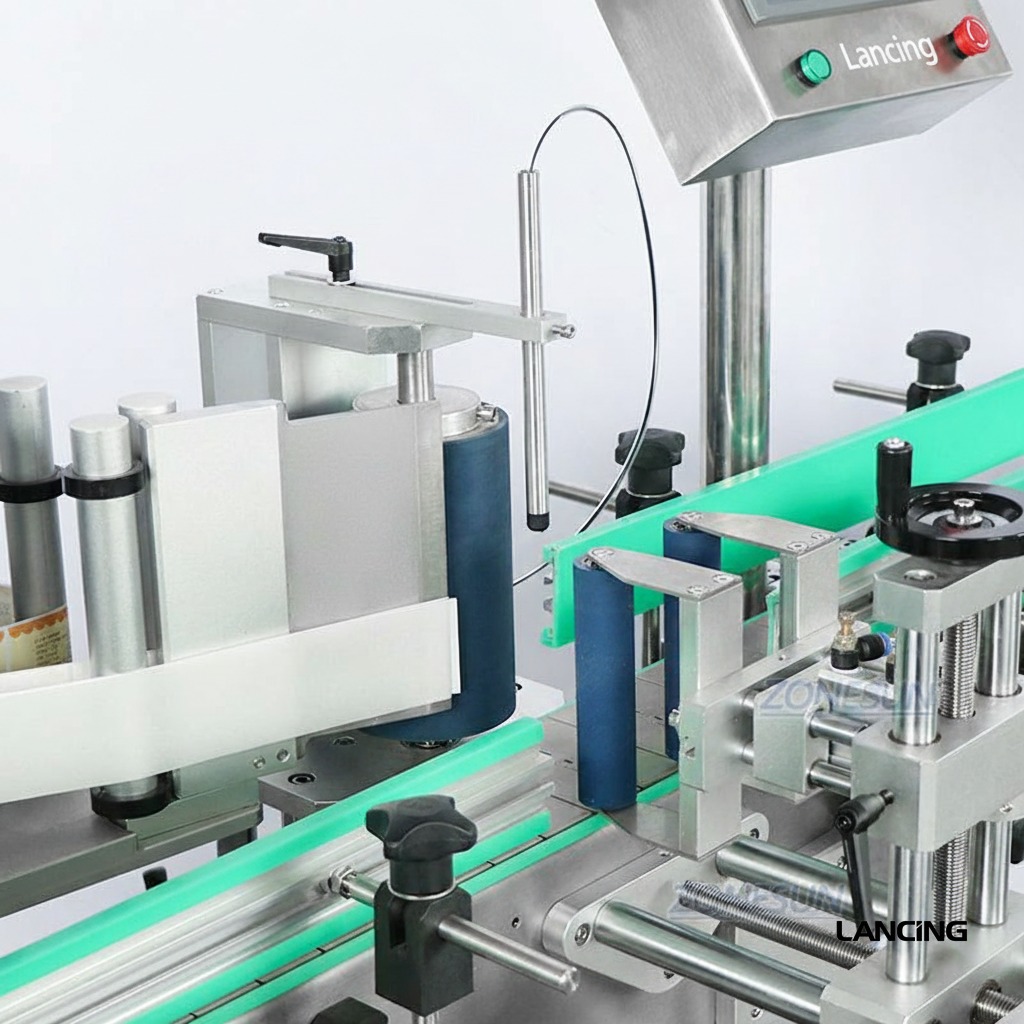 Dual-Function Flat Cap & Round Bottle Labeling Machine view 3