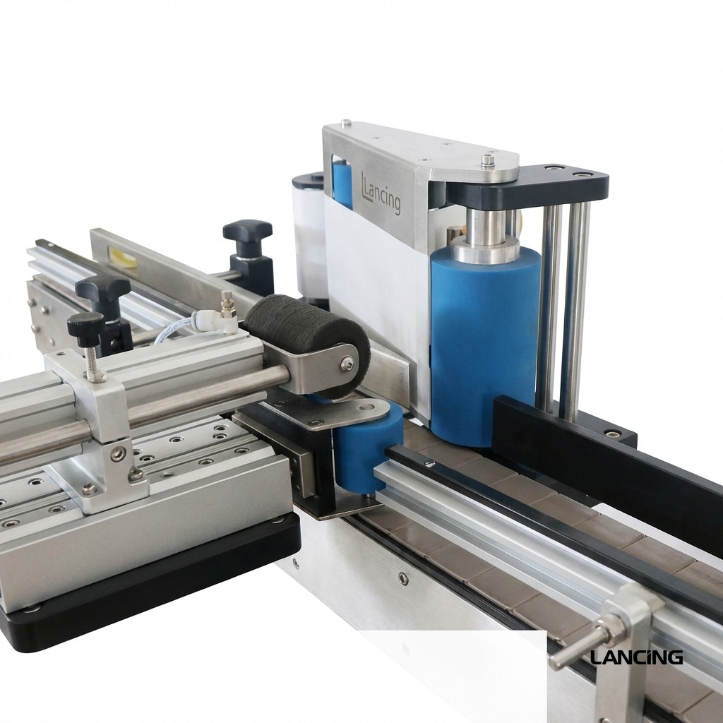 Automatic Round Bottle Cap & Body Labeling Machine view 3