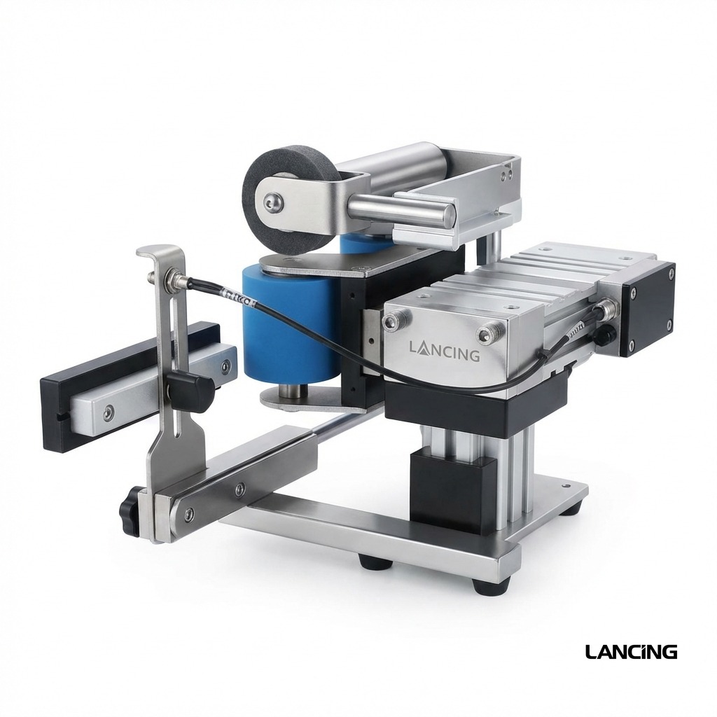 Automatic Round Bottle Cap & Body Labeling Machine view 4