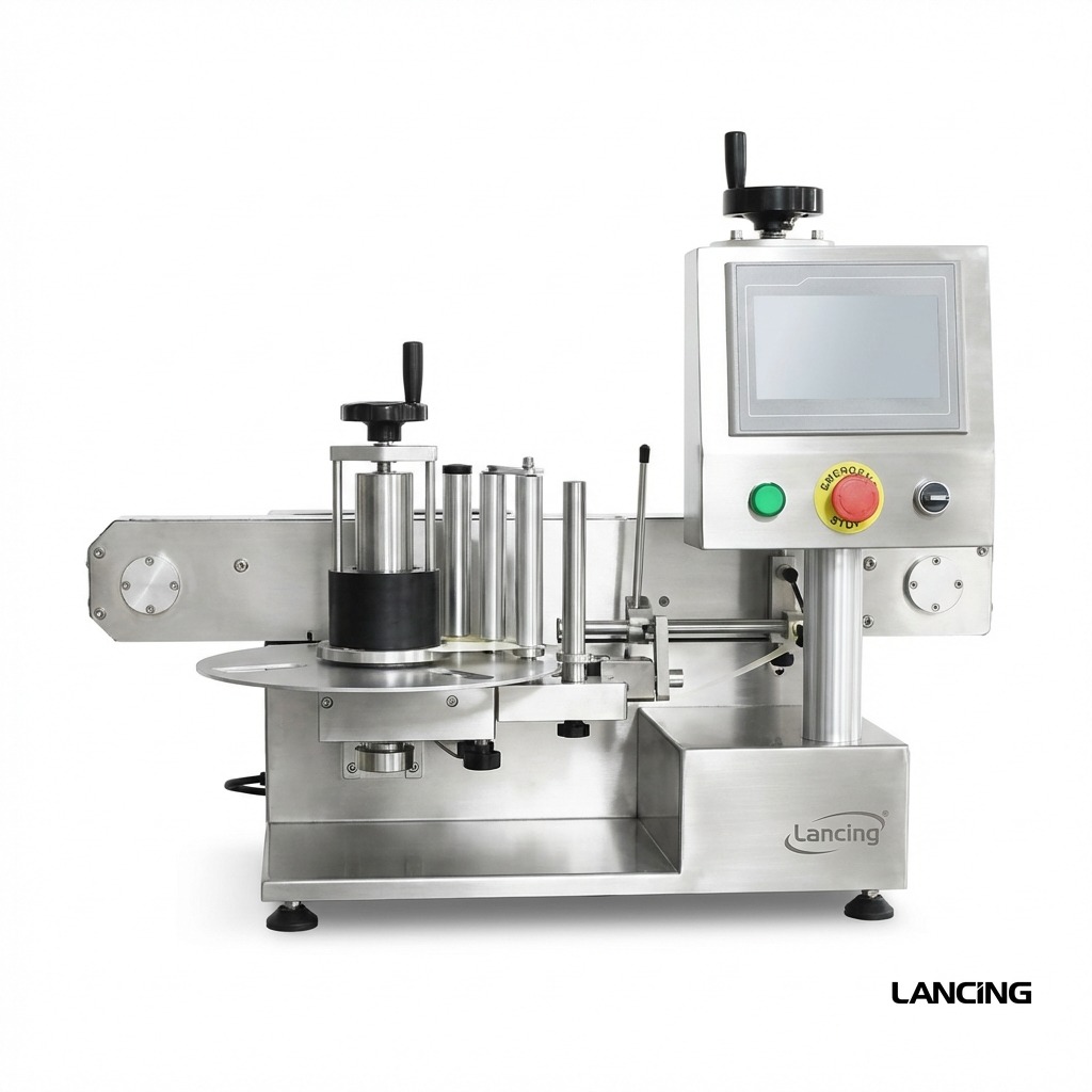 Automatic Single Side Glue Bottle Flat Labeling Machine view 2