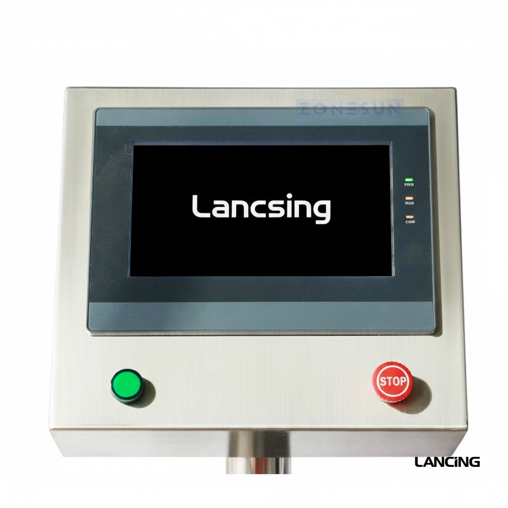 Automatic Square Bottle Body & Caps Labeling Machine view 2