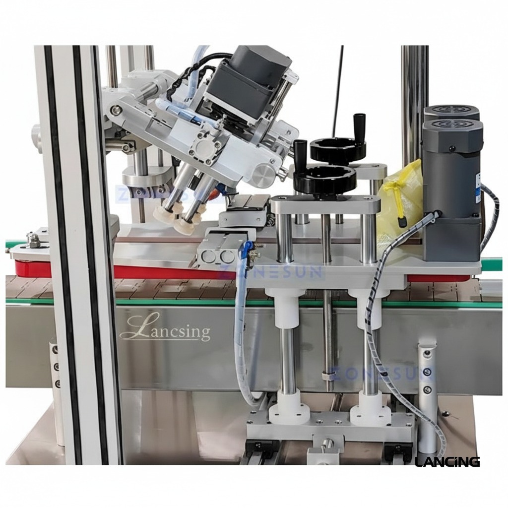 Automatic Toilet Cleaner Bottle Capping Machine view 3