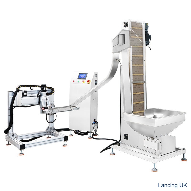 Automatic Cup Lid Pressing Machine with Cap Elevator Yogurt Cup Pressing Machine view 2