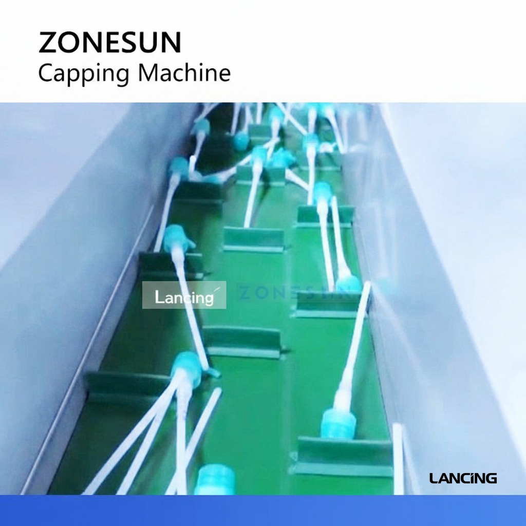 LU-BCM8 High-Speed Pump Bottle Capping Machine view 3