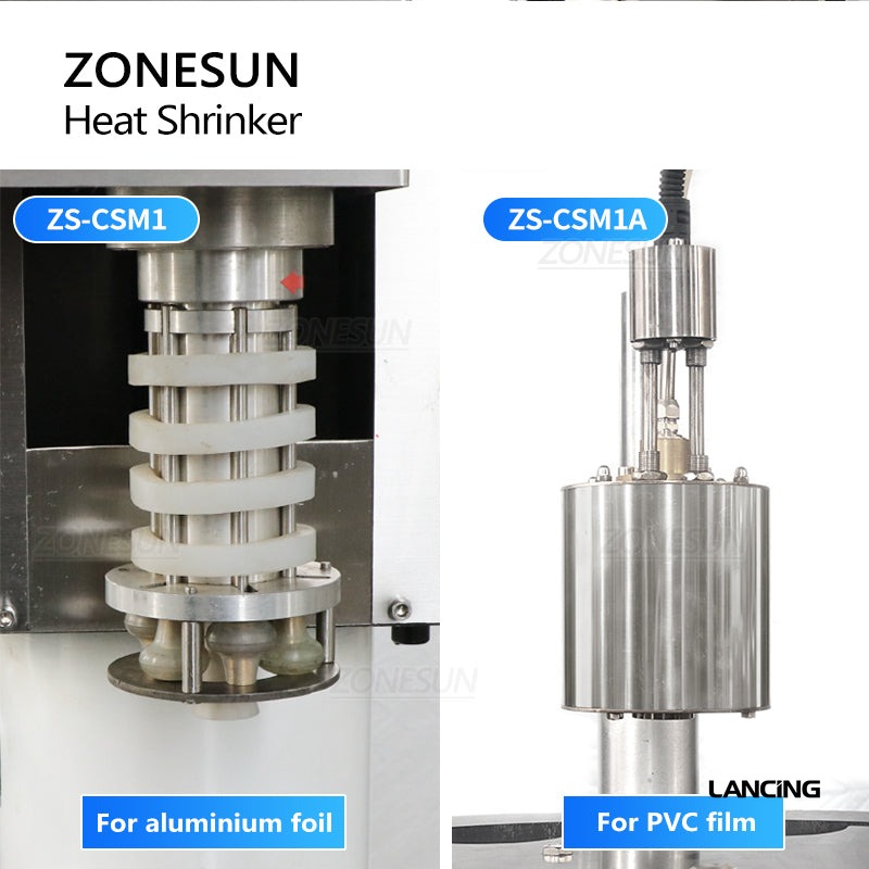 LU-CSM1 Bottle Neck Capsule Shrinking Machine | PVC & Foil Sealing view 3