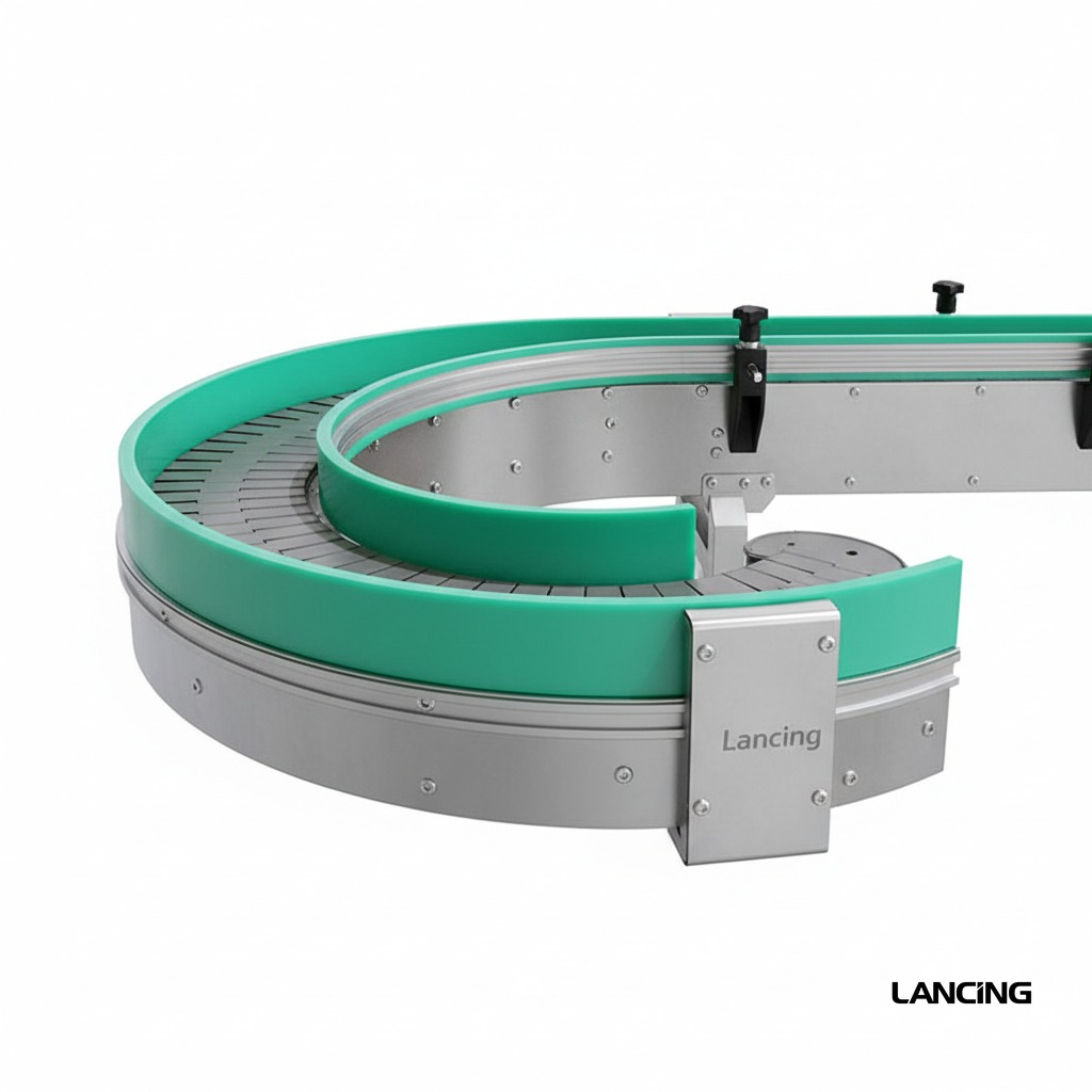 Custom U-Shape Chain Conveyor Belt for Production Line view 3