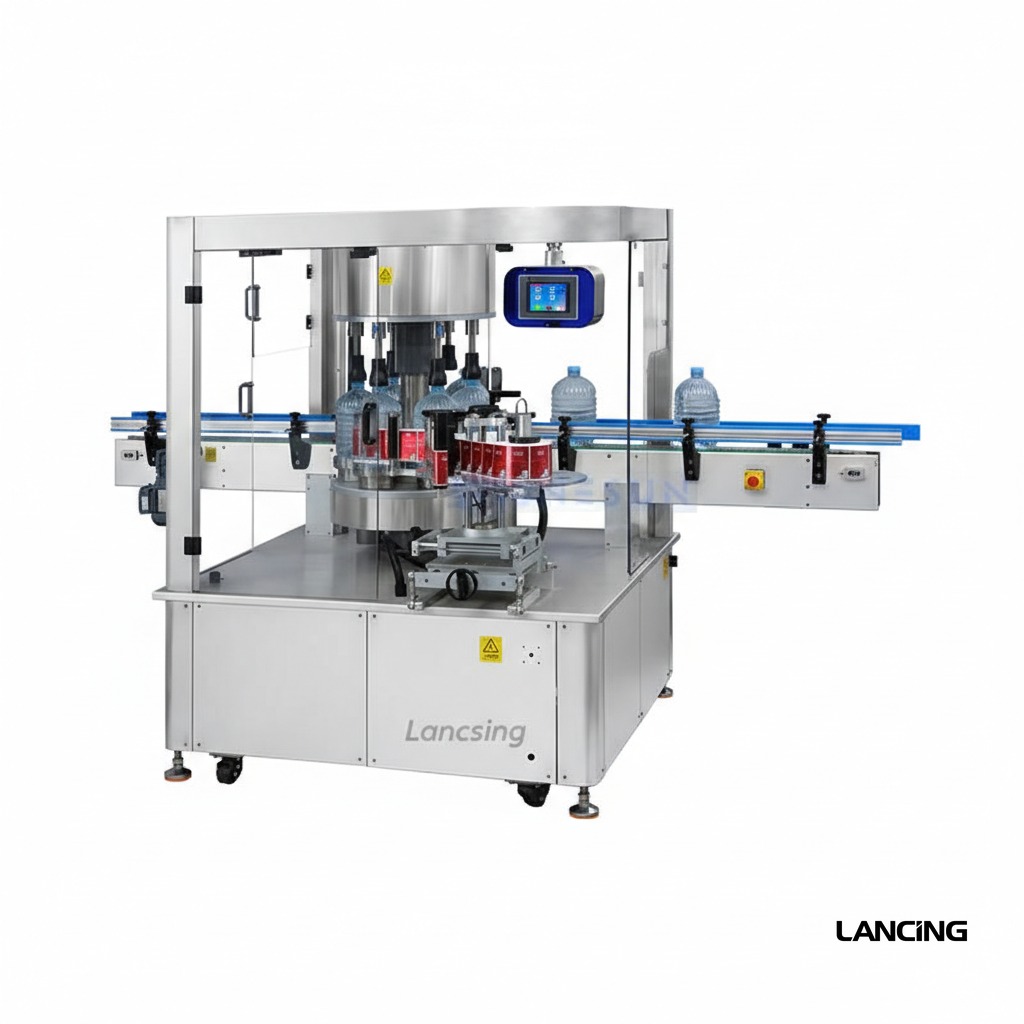 LU-CYGDP6 Automatic Round Bottle Label Applicator view 3