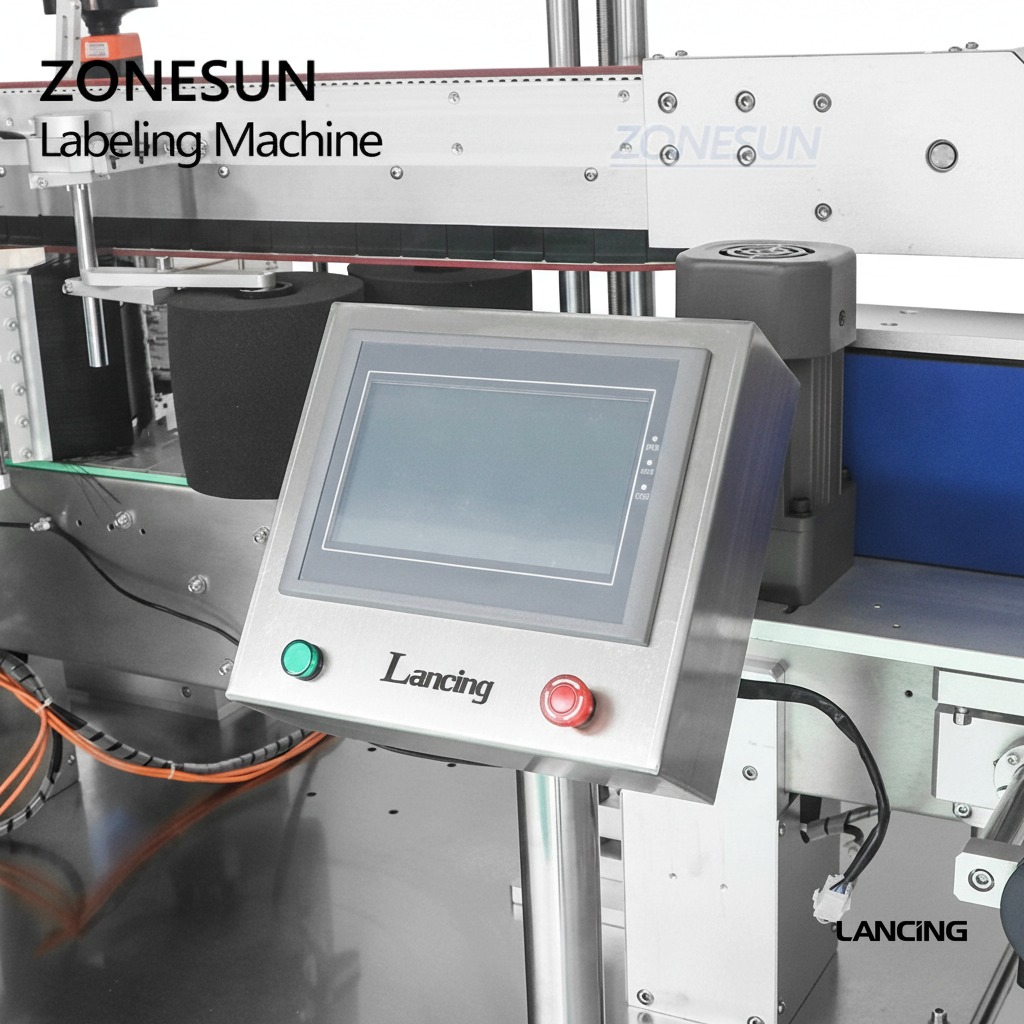 Round & Square Bottle Double Side Labeling Machine view 2