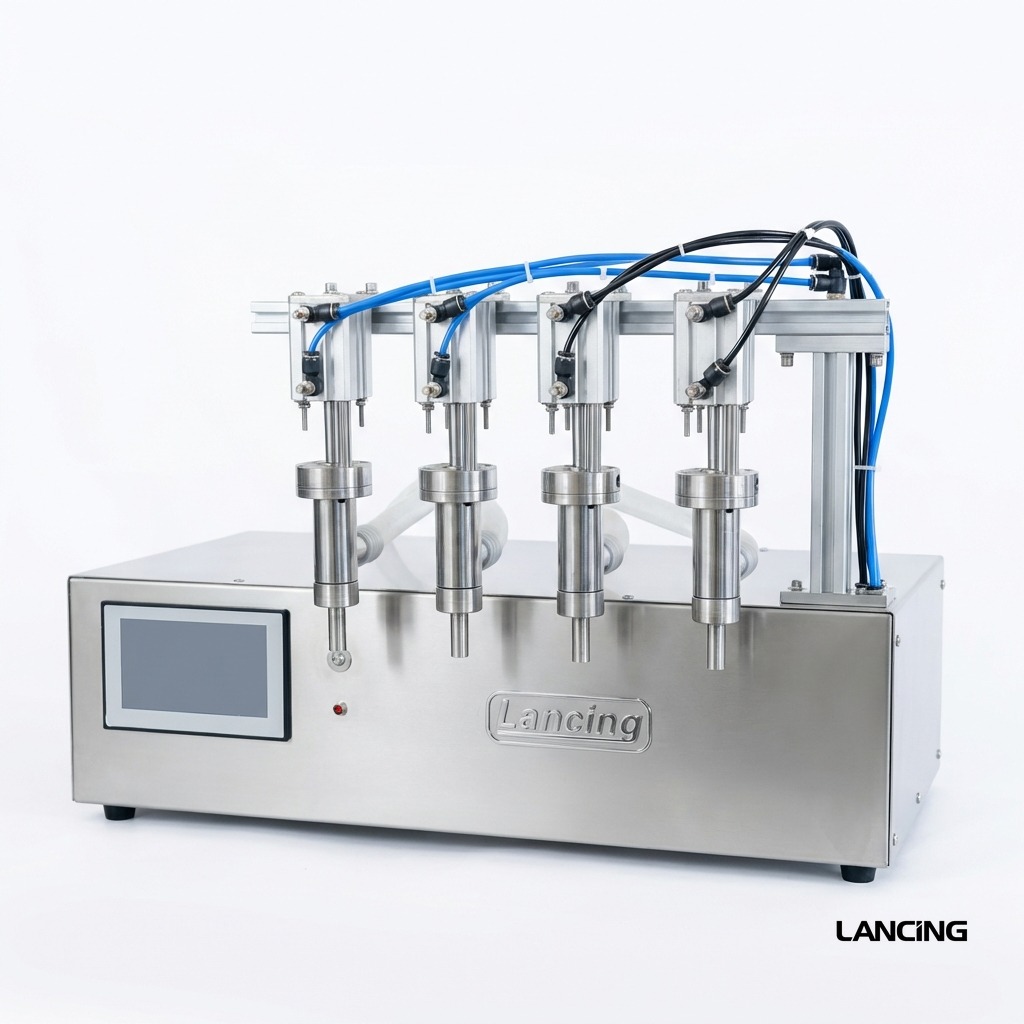 LU-DTPP4E 4-Nozzle Pneumatic Peristaltic Liquid Filling Machine view 2