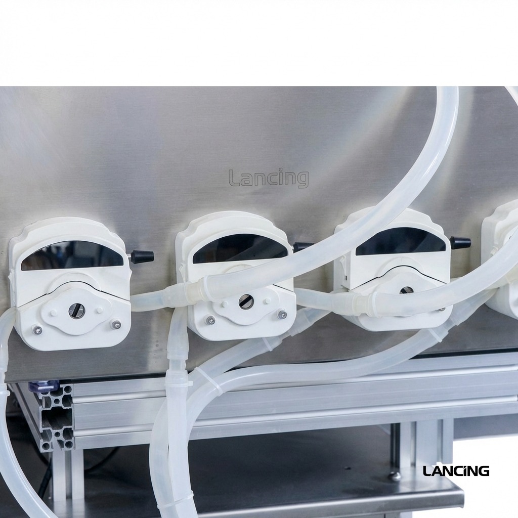 LU-DTPP4E 4-Nozzle Pneumatic Peristaltic Liquid Filling Machine view 3