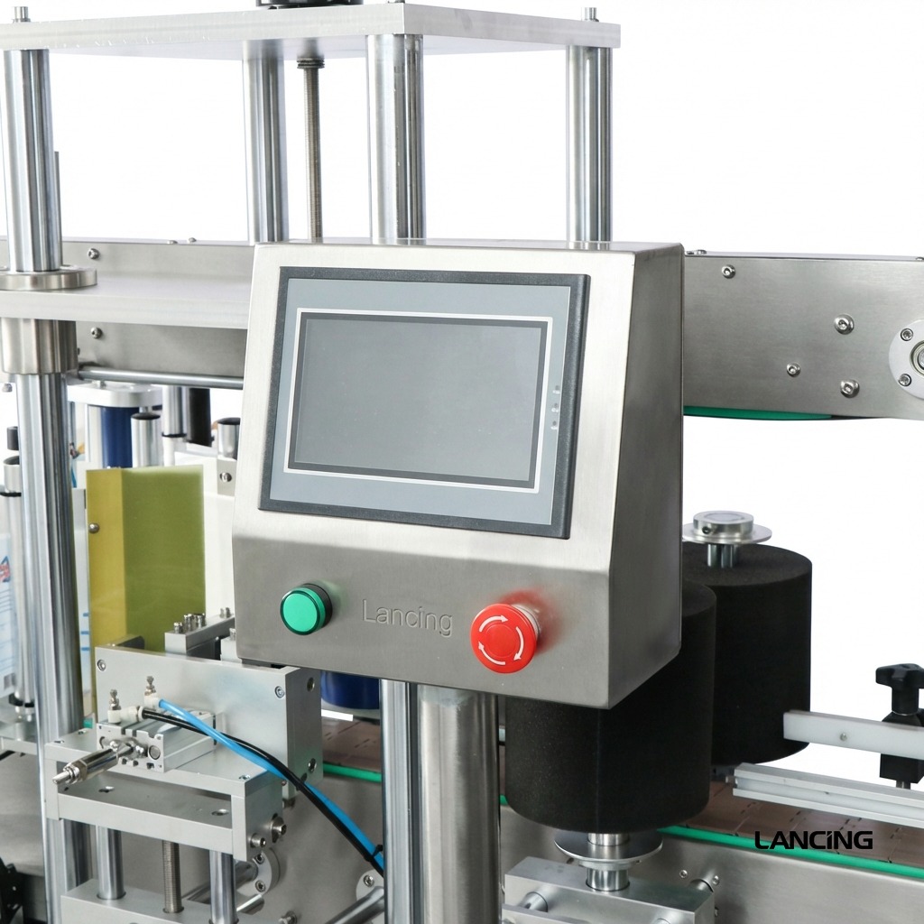 Automatic Square/Round Bottle Double Side Labeler view 2