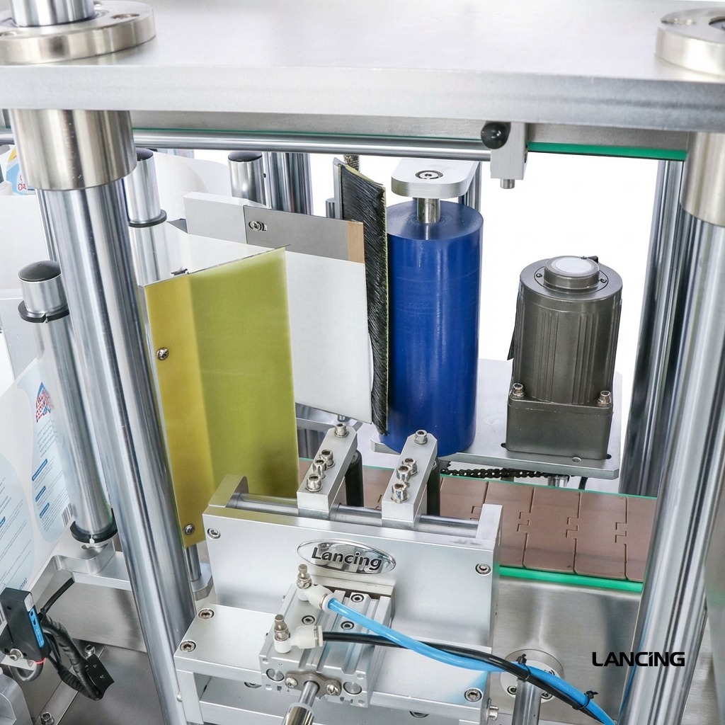 Automatic Square/Round Bottle Double Side Labeler view 3