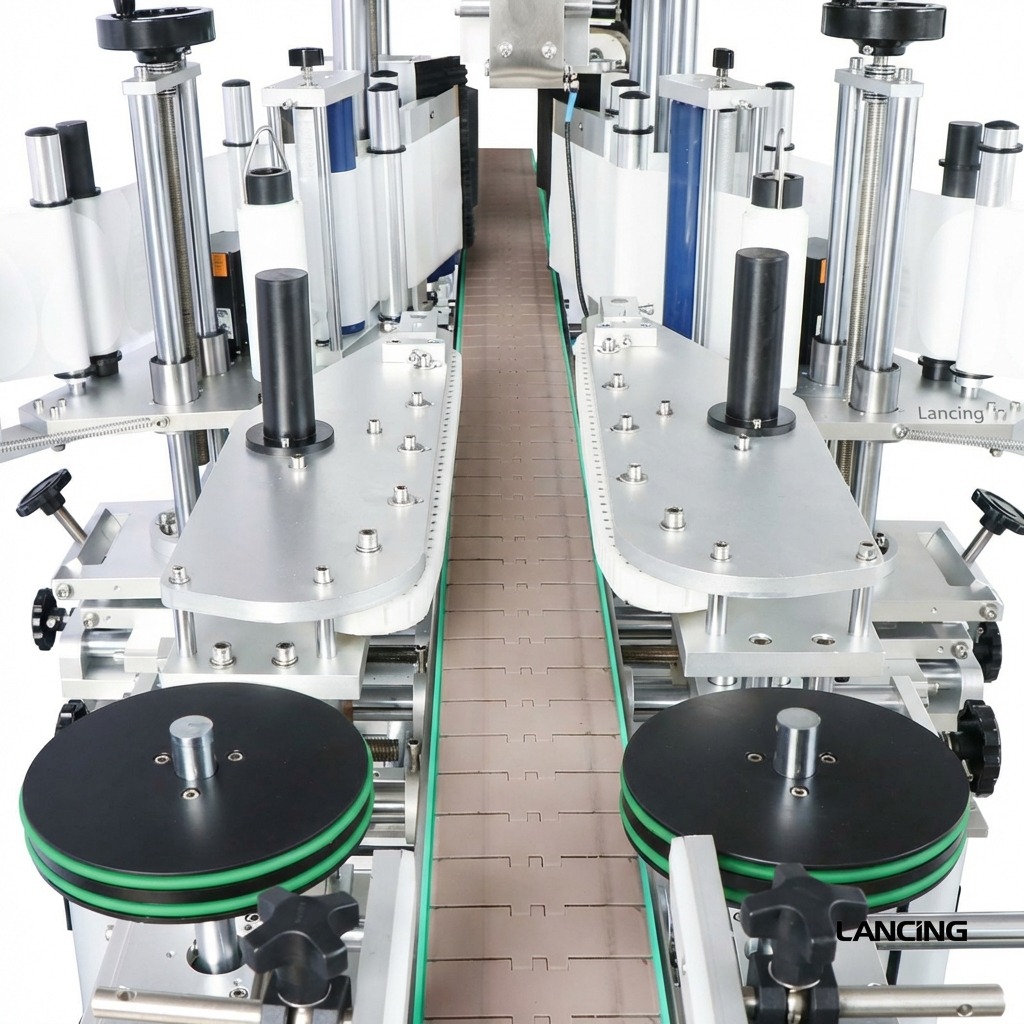 Automatic Square/Round Bottle Double Side Labeler view 4