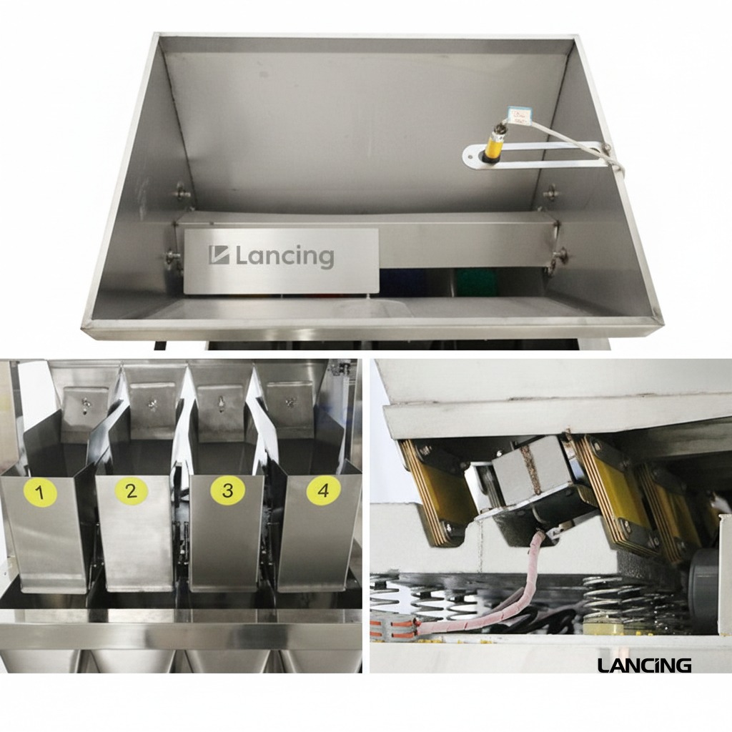 LU-GW4 Automatic 4 Heads Granule Weighing Filling Machine view 3