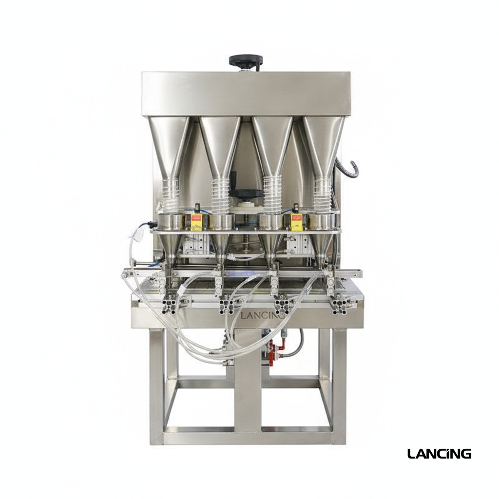 LU-GW4 Automatic 4 Heads Granule Weighing Filling Machine view 4