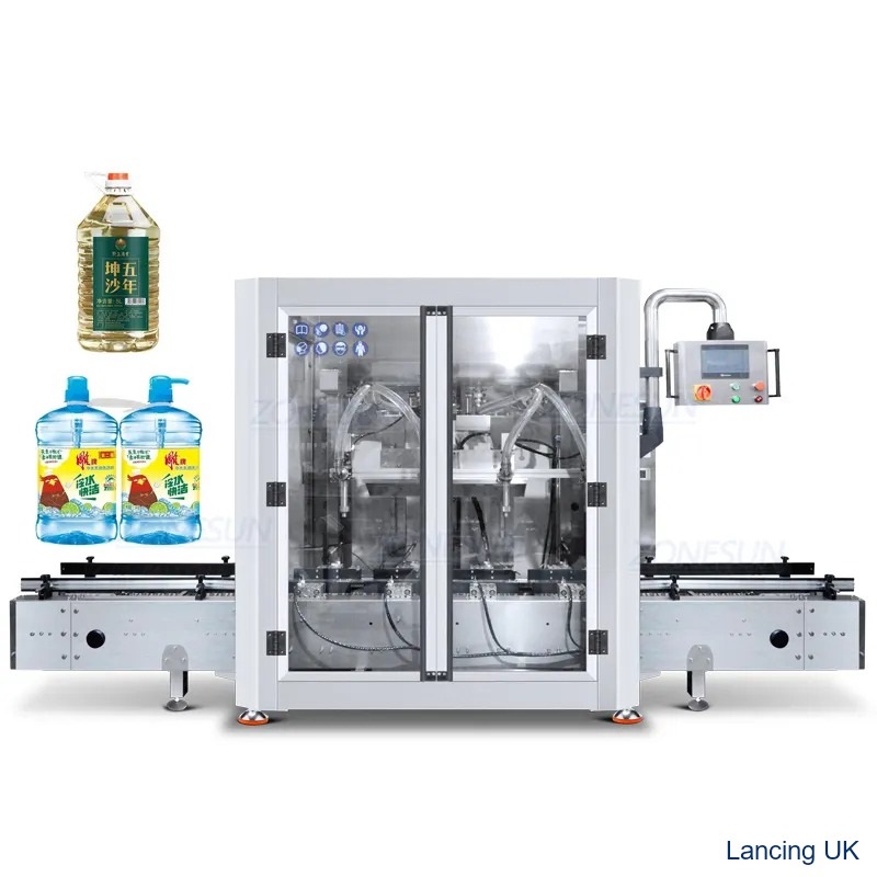 LU-GYW4 Automatic 4 Nozzles Paste Weighing Gallon Filling Machine view 2