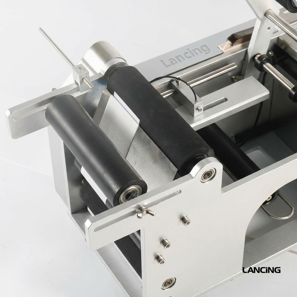 LU‑TB50D/T Semi Automatic Round Bottle Labeling Machine view 3