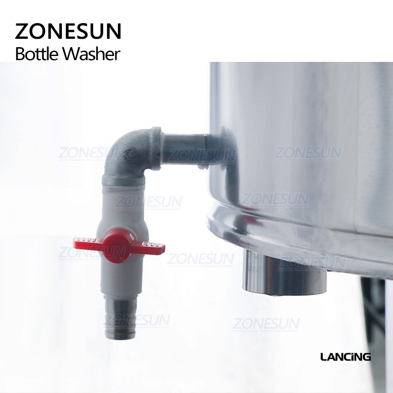 Rotary Small Semi Automatic Bottle Washing Machine view 3