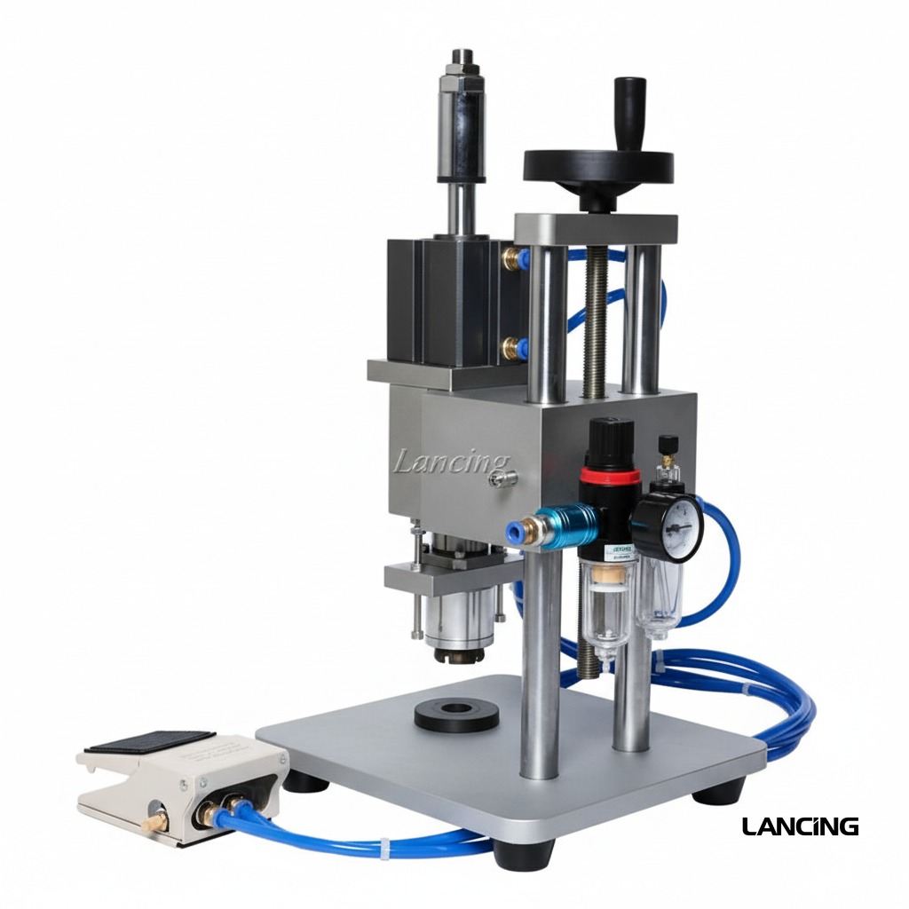 LU-PVC3 Pneumatic Vial Capping Machine view 2