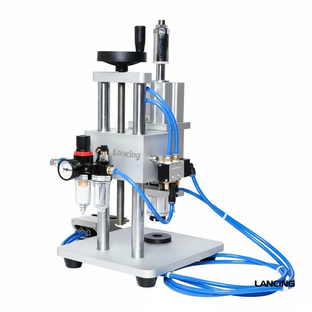 LU-PVC3 Pneumatic Vial Capping Machine view 3