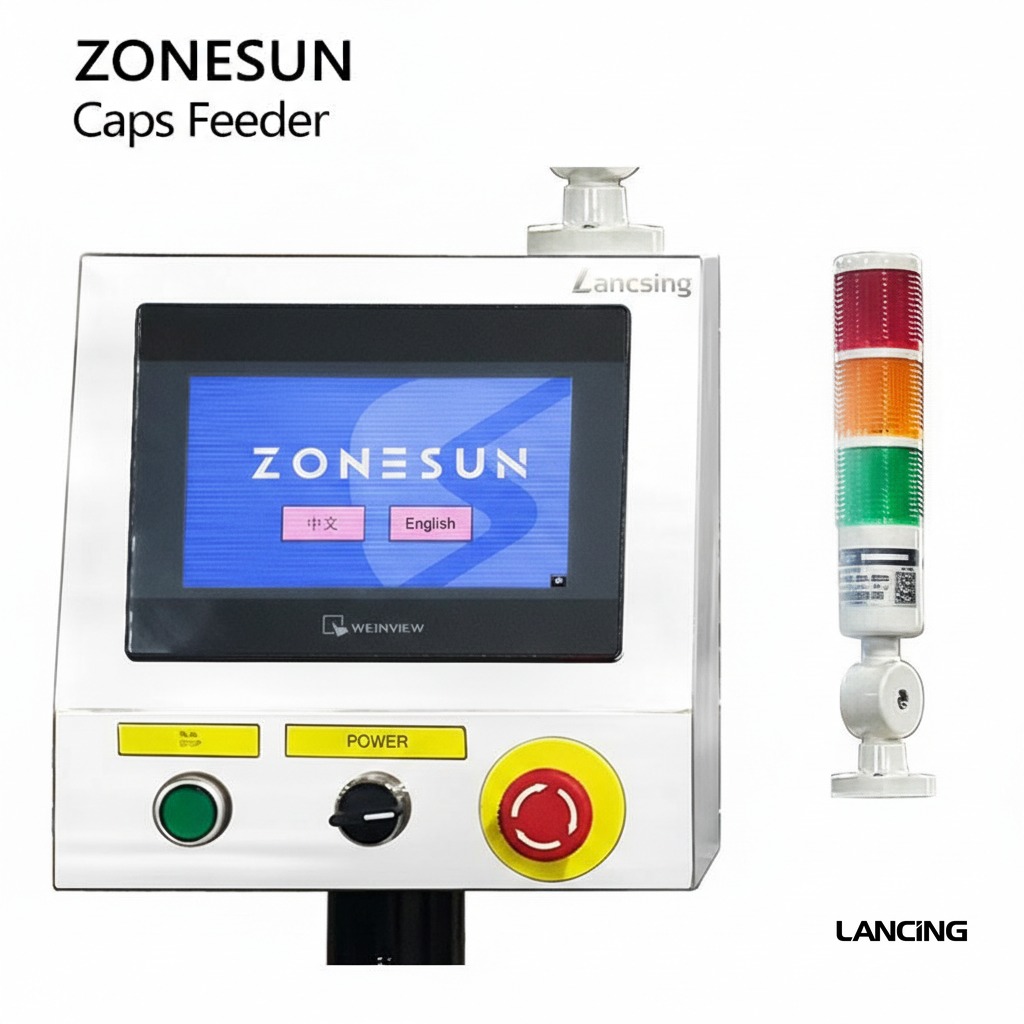 Pump Bottle Cap Feeding Machine view 2