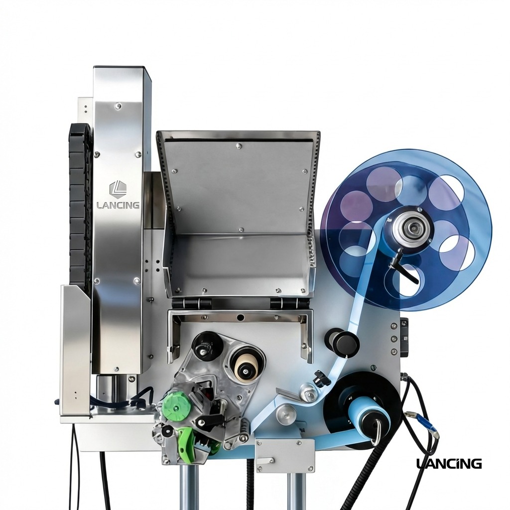 Real-time Print Thermal Flat Labeling Machine view 3
