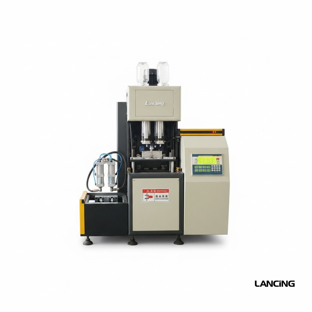 LU-SBMM1 Cosmetic Bottle Blow Molding Machine Set view 3