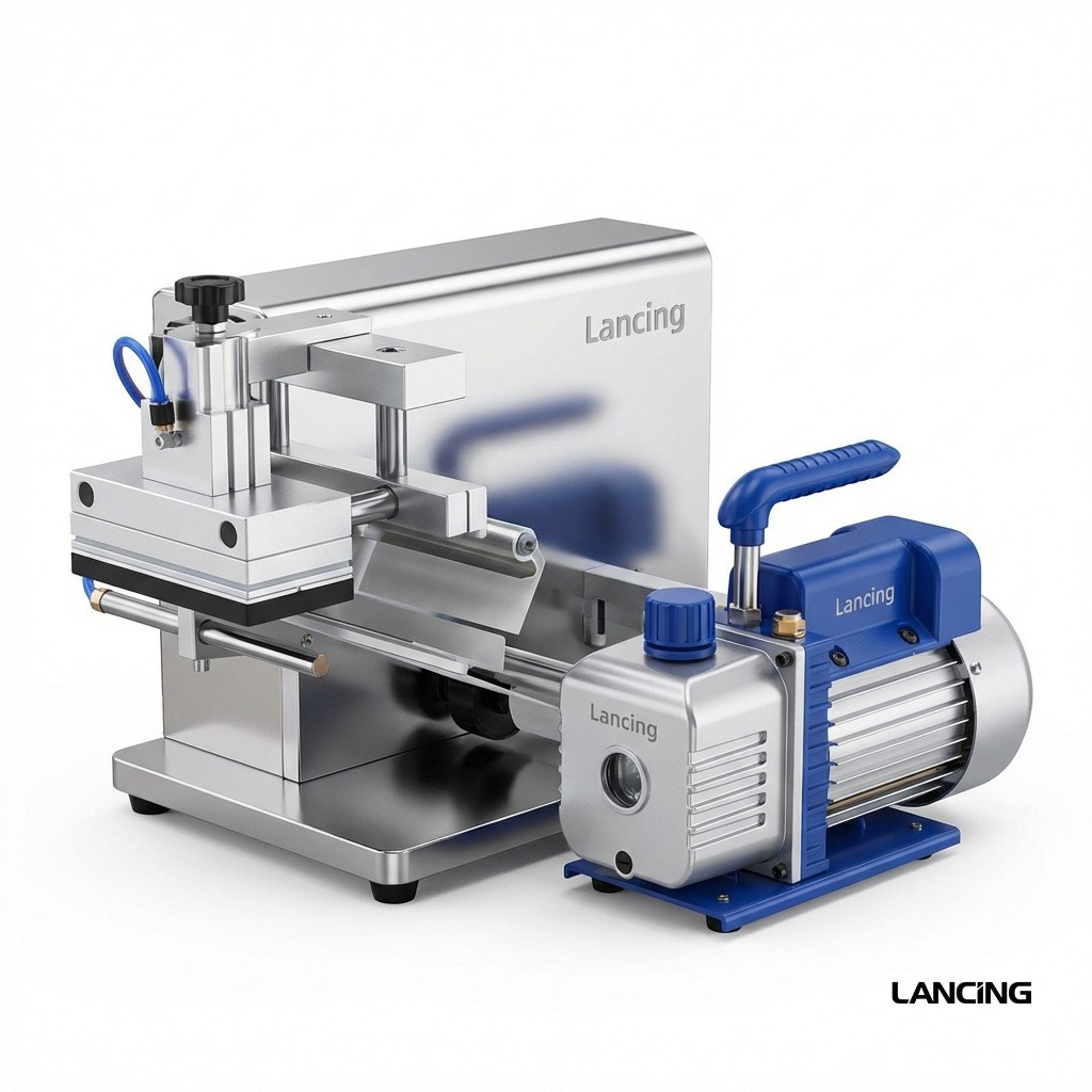 Semi-automatic Flat Surface Labeling Machine view 2
