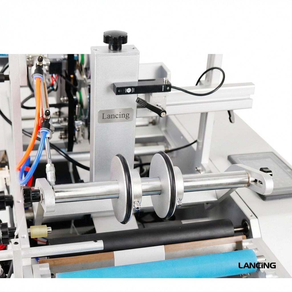 Semi-automatic Double Side Round Bottle Labeling Machine view 4