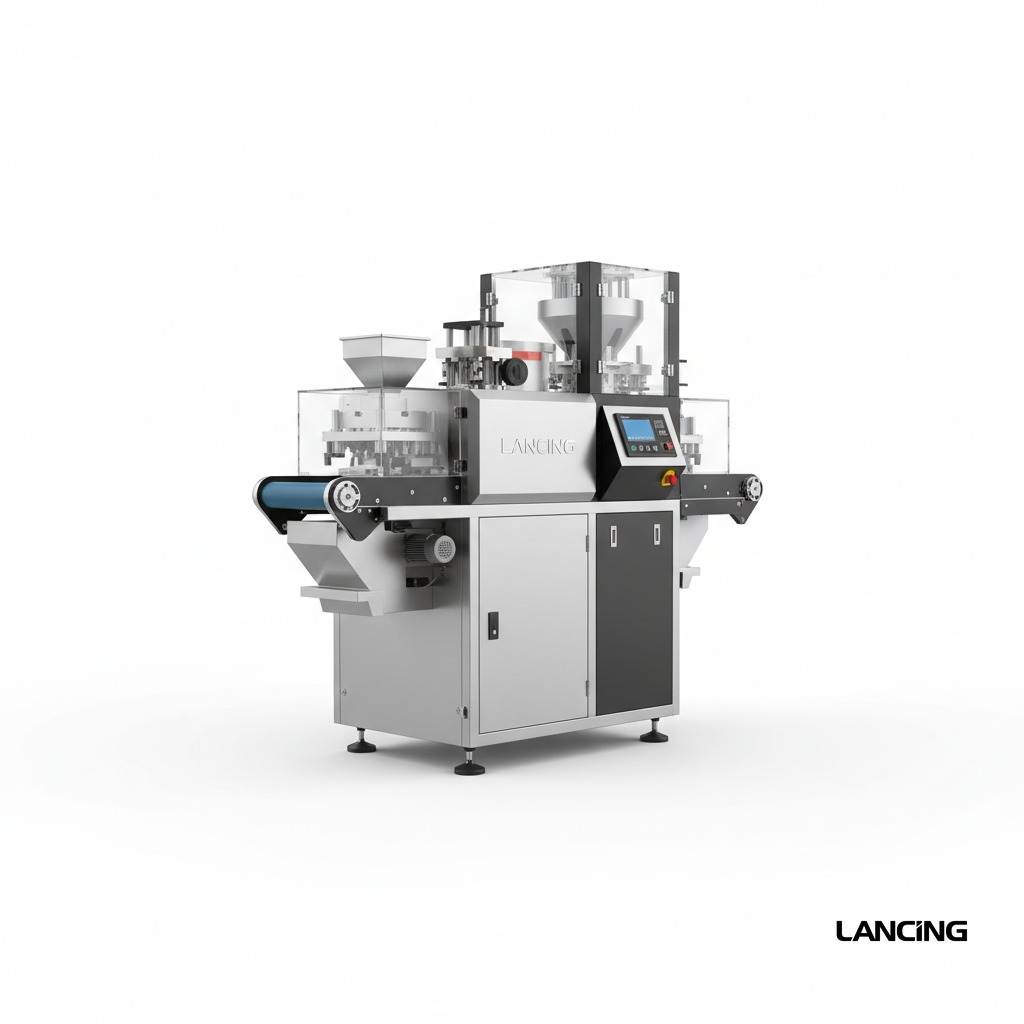 Semi-automatic Puffed Food Particle Powder Weighing Filling Machine view 2