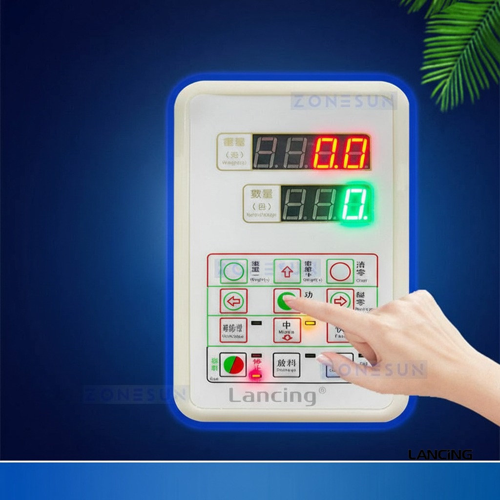 Semi-automatic Puffed Food Particle Powder Weighing Filling Machine view 3