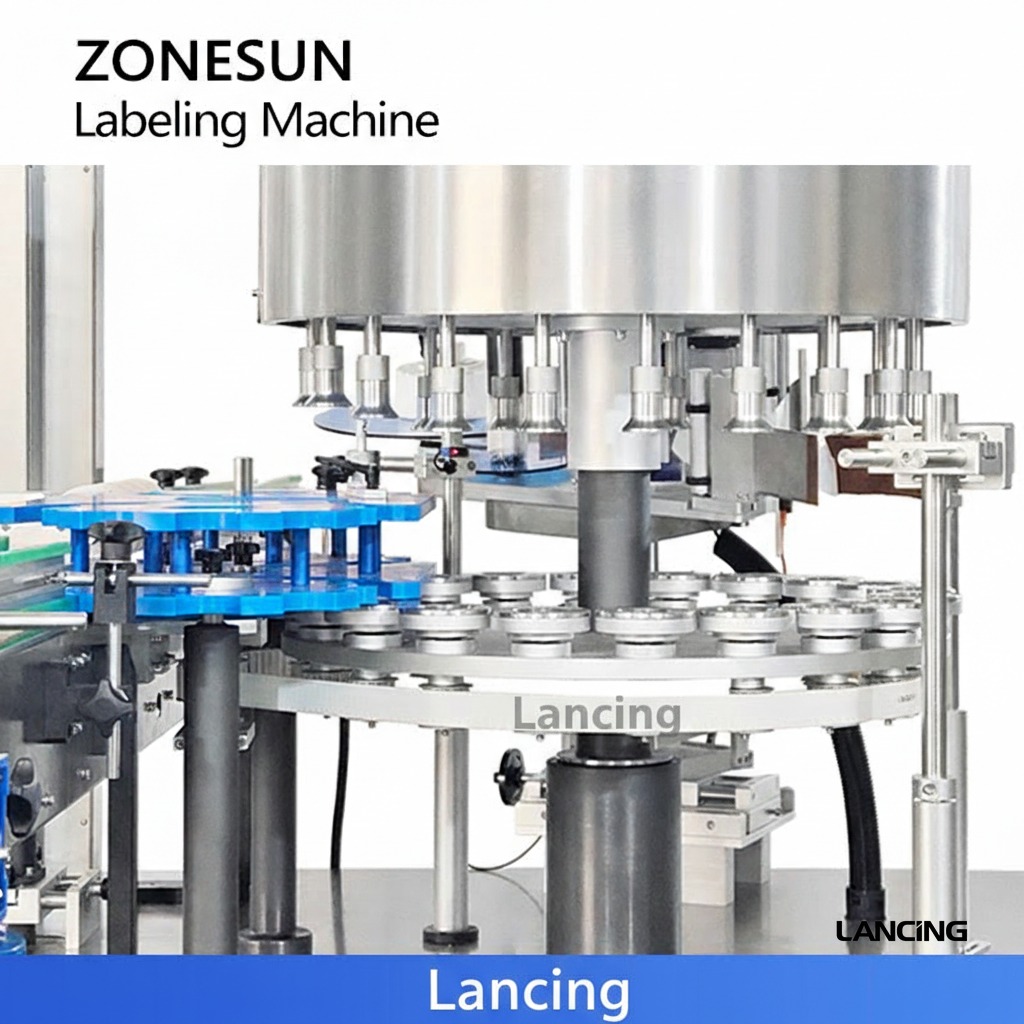 Servo Control High-Speed Round Bottle Labeling Machine view 4