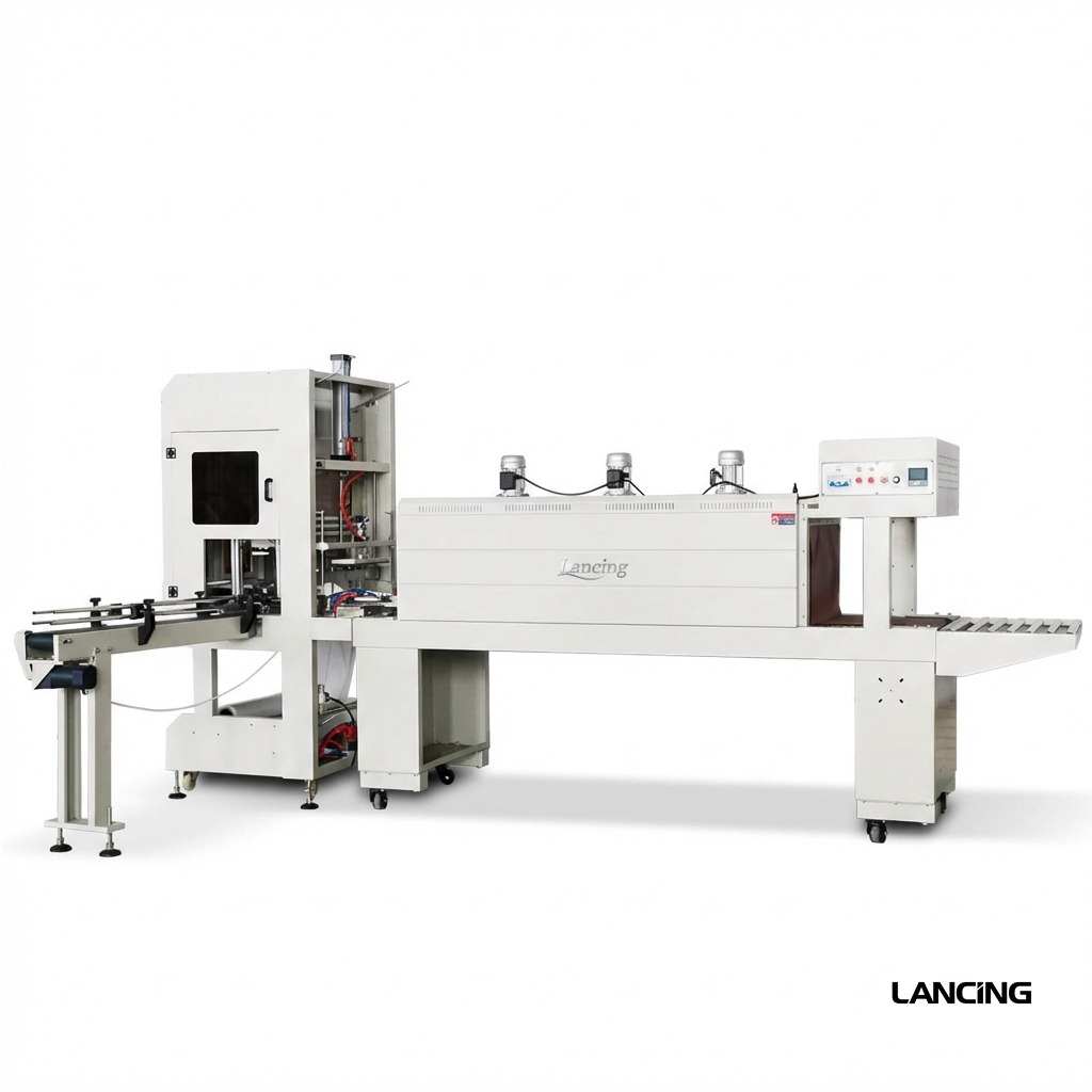 LU-SPL4 Automatic Bottle Wrapping & Shrinking System view 2