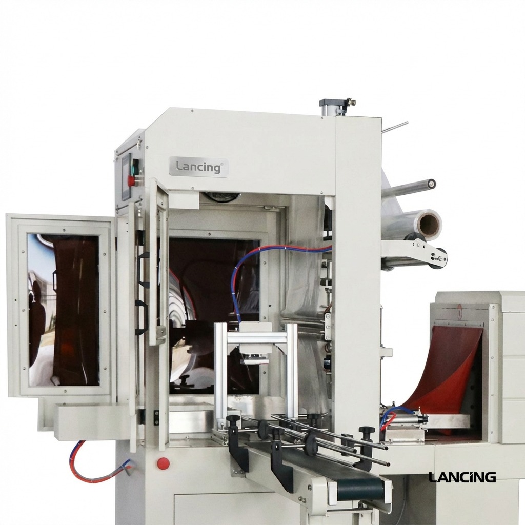 LU-SPL4 Automatic Bottle Wrapping & Shrinking System view 4