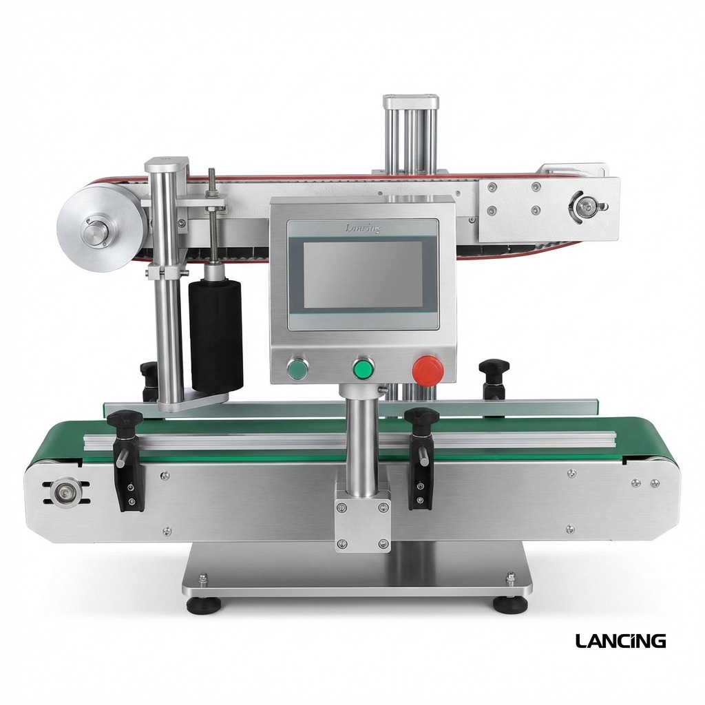 Square Bottle Double Corner Labeling Machine view 2